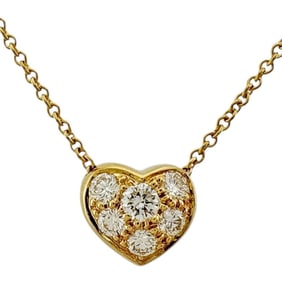 Tiffany Friendship Necklace 18K Diamond Ladies TIFFANY&Co.