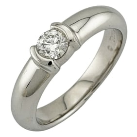 Tiffany Dots Solitaire Ring, Tiffany, size 10, Pt950 platinum, diamond, 0.20ct, ladies, TIFFANY&Co.