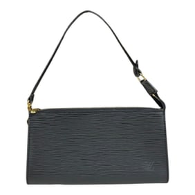 Louis Vuitton Pochette Accessoires Epi Handbag Leather M52942 Black Women's LOUIS VUITTON