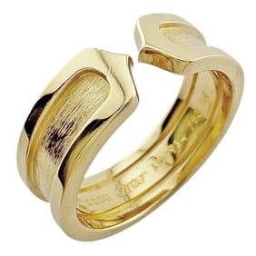 Cartier 2C Ring, Size 14, 18K, Unisex, CARTIER