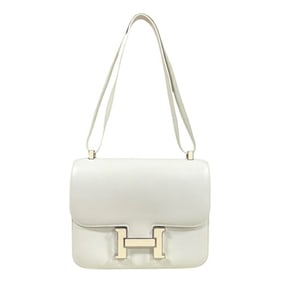Hermes Constance III 23 Shoulder Bag White Women's HERMES