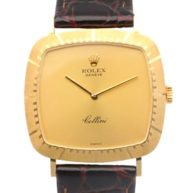 Rolex Cellini Watch 18K 4084 Hand-wound Men's ROLEX E Series 1990-1991 Overhauled