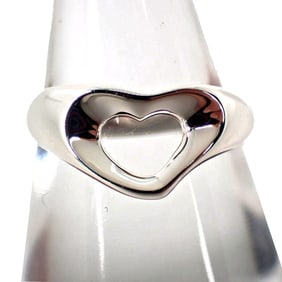 TIFFANY 925 Heart Ring Size 13 j5-1