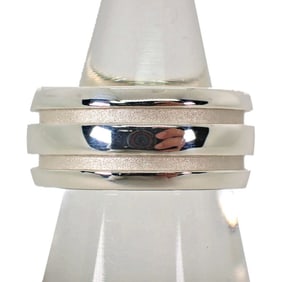 TIFFANY 925 Double Line Ring Size 10 j5-11
