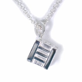 TIFFANY 925 Atlas Cube Pendant Necklace