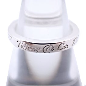 TIFFANY Tiffany 925 Notes Narrow Ring Size 9