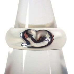 TIFFANY 925 Heart Ring Size 11.5 j5-3