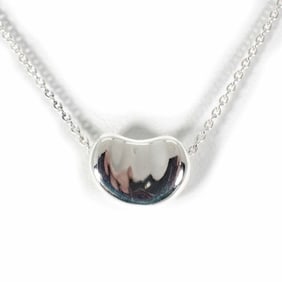 TIFFANY Tiffany 925 Bean Pendant Necklace j5-7