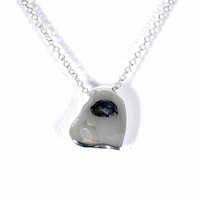 TIFFANY 925 Full Heart Pendant Necklace