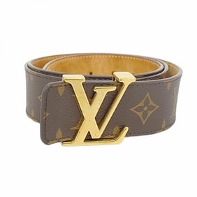 Louis Vuitton Belt Monogram Santur LV Initial M9608 Brown Men's P976525