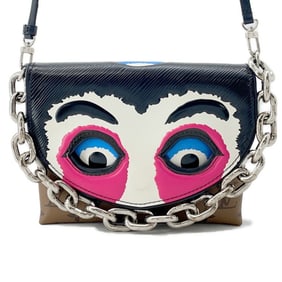 Louis Vuitton Shoulder Bag Monogram Reverse Epi Pochette Kabuki Mask M43495 Kansai Yamamoto