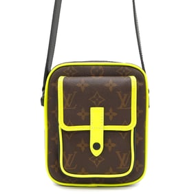 Louis Vuitton Shoulder Bag Monogram Macassar Christopher Wearable Wallet M80793 Black