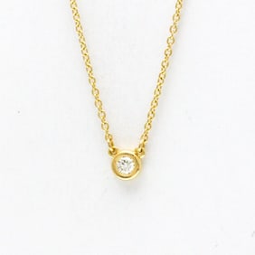 Tiffany By The Yard Necklace Pink Gold (18K) Diamond Women,Men Fashion Pendant Necklace (Pink Gold)