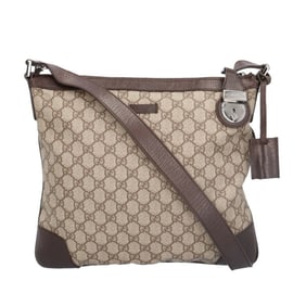 Gucci GG Supreme Shoulder Bag Canvas 148476 Beige Unisex GUCCI