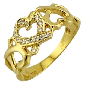 Tiffany Loving Heart Ring, Tiffany, size 12.5, 18k gold, diamond, women's, TIFFANY&Co.