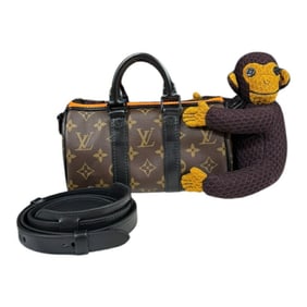 Louis Vuitton Keepall XS LV Friend Shoulder Bag Monogram Canvas M80118 Brown Men's LOUIS VUITTON