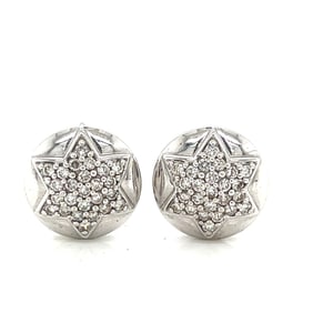 14k Star Diamonds Earrings
