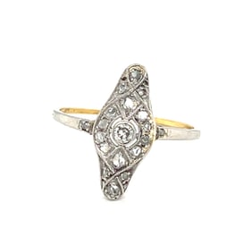 1920 Diamond 18k Platinum Ring