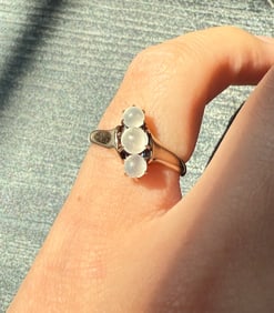 Victorian Moonstone and 14K Gold Ring