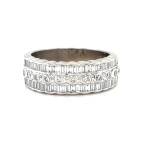 18k Half Eternity Diamond Ring