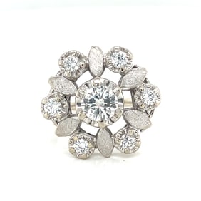 Retro 18k Diamond Ring