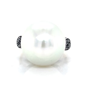 18k Edwardian Pearl Dia Ring