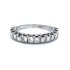 18k Diamond Half Eternity Ring