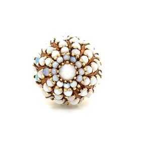 Retro 18k Opal Ring