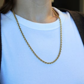 David Yurman 18k Gold Chain Necklace