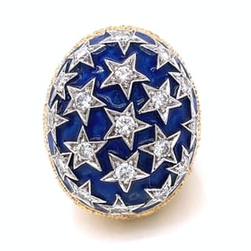 18K Yellow Gold Diamond Ring