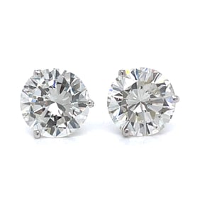 14K White Gold 7.24 Ct. Diamond Stud Earrings