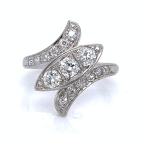 1950’s Paladium 0.65 Ct. Diamond Ring