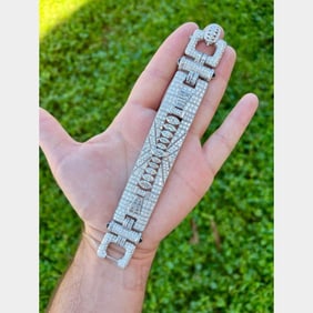 Art Deco Platinum 39.55 Ct. Diamond Bracelet