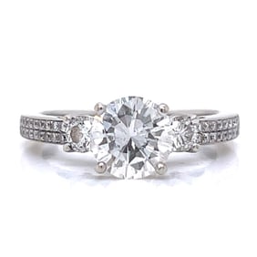 14K White Gold EGL Certified 1.17 Ct. Diamond Ring