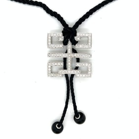 18K White Gold 3.00 Ct. Diamond Necklace