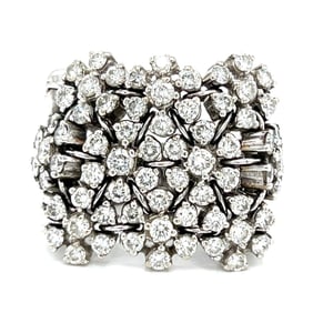 18K White Gold 2.35 Ct. Flexible Diamond Ring
