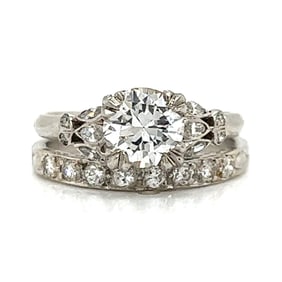 Art Deco 1.27 Ct. GIA Certified Diamond Ring