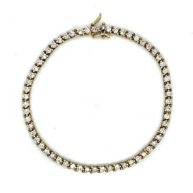 18K Yellow Gold 3.50 Ct. Diamond Tennis Bracelet