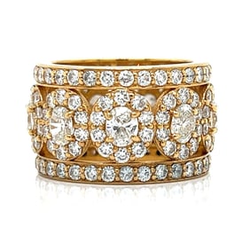 18K Yellow Gold 5.35 Ct. Diamond Ring