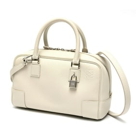 LOEWE Amazona 23 Bag Shoulder A039N07X02 Soft Grain Calfskin White K-158779
