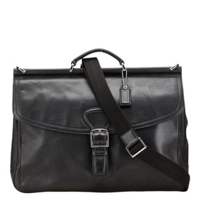 Coach Business Bag Briefcase 2-Way F70098 Black Leather Women's COACH