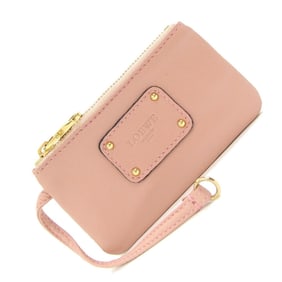 Pink Loewe nappa leather coin purse, wallet, mini pouch for women.