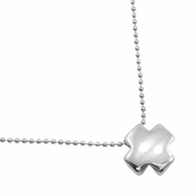 Tiffany & Co. Roman Cross Necklace, Ball Chain, 925 Sterling Silver, Approximately 13.9g, Women's
