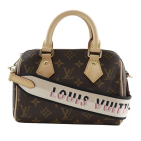 Louis Vuitton Speedy Bandouliere 20 Handbag M46234 Monogram Canvas Noir Brown 2-Way Double Bag