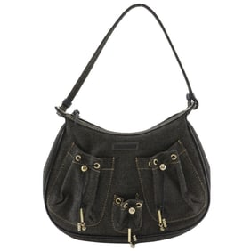 Givenchy Women's Accessory Pouch Shoulder Bag in Navy Blue Denim