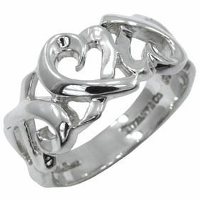 Tiffany & Co. Triple Loving Heart Ring, size 11.5, Paloma Picasso, 925 Sterling Silver,