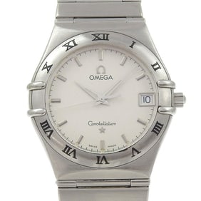 Omega Constellation Watch 1512.30 Stainless Steel 1998 Quartz Analog Display White Dial Women's