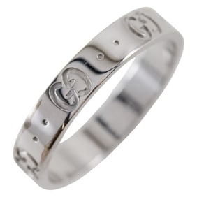 Gucci Icon Ring, size 17, 18K white gold, approximately 3.9g, unisex