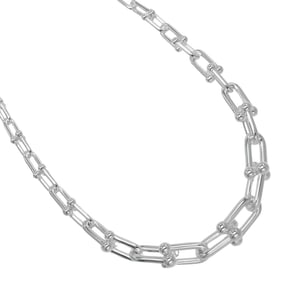 Tiffany & Co. Graduated Link Necklace Hardware, 925 Sterling Silver, Approx. 106.5g