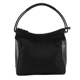 Gucci Shoulder Bag 001.3766 Nylon Canvas Black A5 Women's